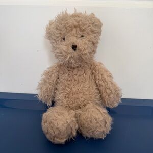 Jellycat Angora Cocoa Bear Plush Rare Discontinued Shaggy Soft Furry Teddy 12”